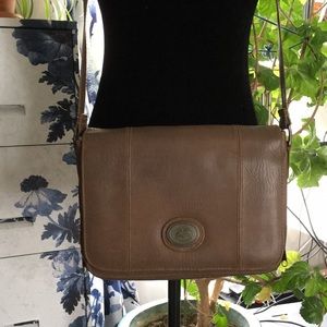 Brown over flap bag